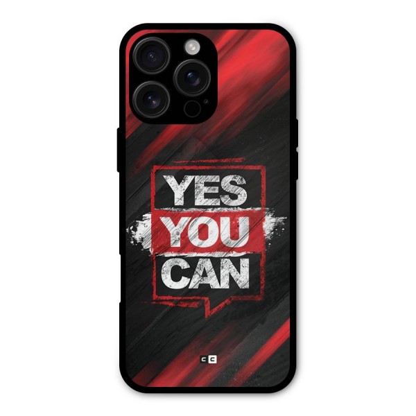 Stay Motivated Metal Back Case for iPhone 16 Pro Max