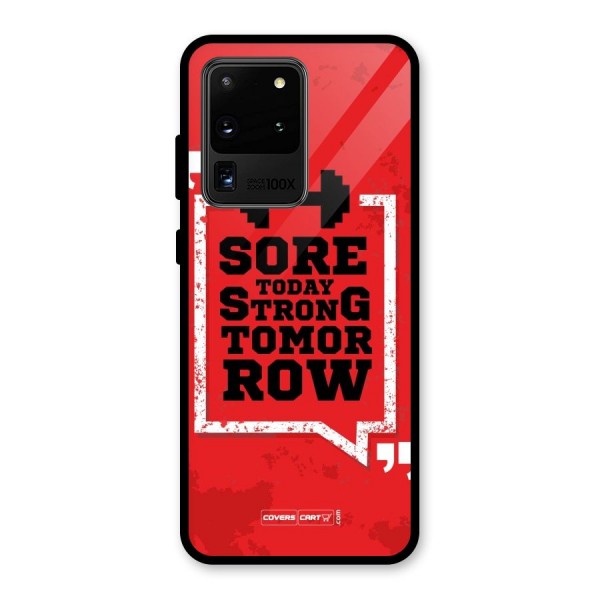 Stay Strong Glass Back Case for Galaxy S20 Ultra
