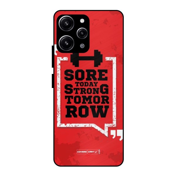 Stay Strong Glass Back Case for Redmi 12 4G