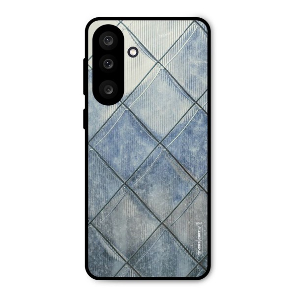 Steel Blue Pattern Metal Back Case for Galaxy M56