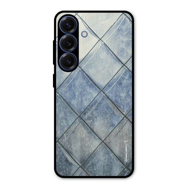 Steel Blue Pattern Metal Back Case for Galaxy S25