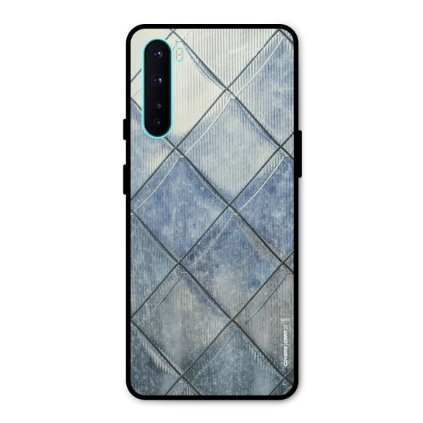 Steel Blue Pattern Metal Back Case for OnePlus Nord
