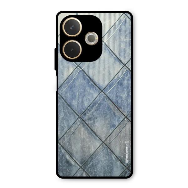 Steel Blue Pattern Metal Back Case for Oppo A5 Pro