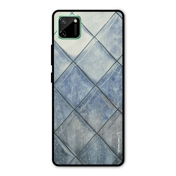 Steel Blue Pattern Metal Back Case for Realme C11