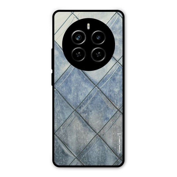 Steel Blue Pattern Metal Back Case for Realme P1 Pro
