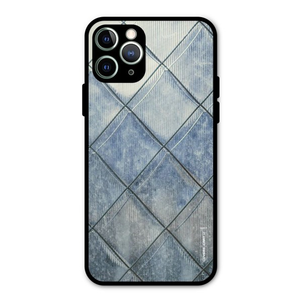 Steel Blue Pattern Metal Back Case for iPhone 11 Pro Max