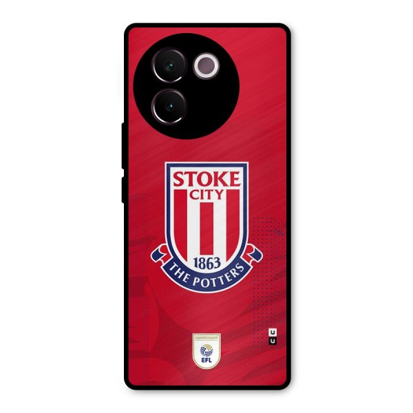 Stoke City Metal Back Case for Vivo V30e