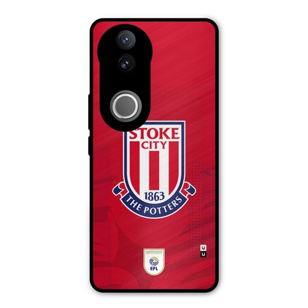 Stoke City Metal Back Case for Vivo V50e