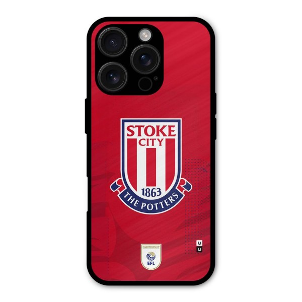 Stoke City Metal Back Case for iPhone 16 Pro