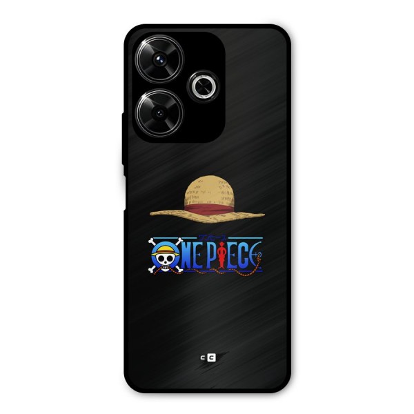 Straw Hat Metal Back Case for Poco M6 Plus