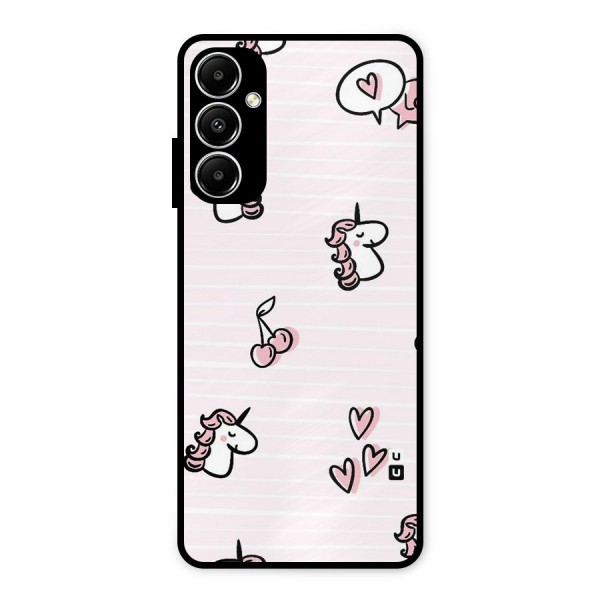 Strawberries And Unicorns Metal Back Case for Galaxy A05s