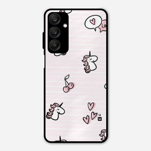 Strawberries And Unicorns Metal Back Case for Galaxy A25 5G