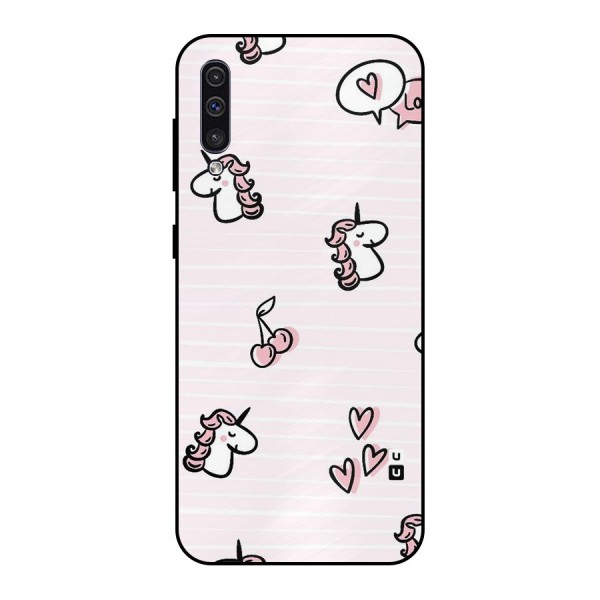 Strawberries And Unicorns Metal Back Case for Galaxy A30s