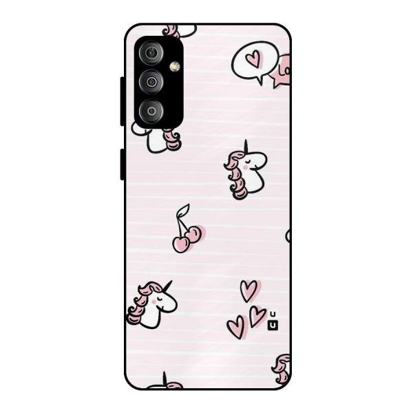 Strawberries And Unicorns Metal Back Case for Galaxy F23