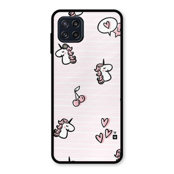 Strawberries And Unicorns Metal Back Case for Galaxy M32