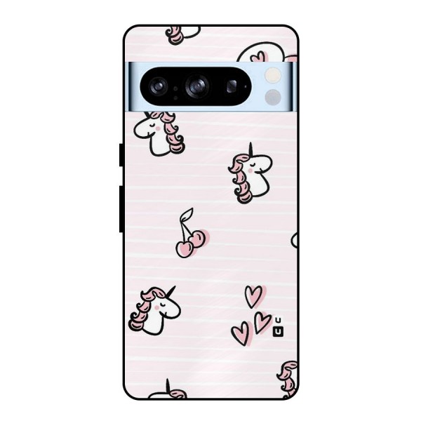 Strawberries And Unicorns Metal Back Case for Google Pixel 8 Pro