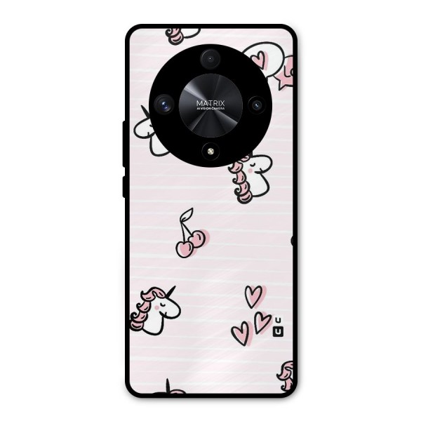 Strawberries And Unicorns Metal Back Case for Honor X9b