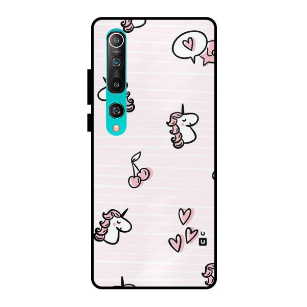 Strawberries And Unicorns Metal Back Case for Mi 10