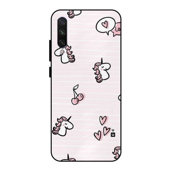 Strawberries And Unicorns Metal Back Case for Mi A3