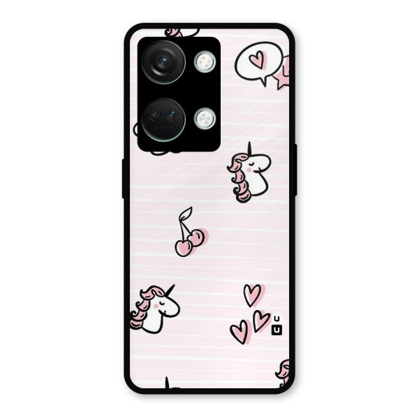 Strawberries And Unicorns Metal Back Case for OnePlus Nord 3