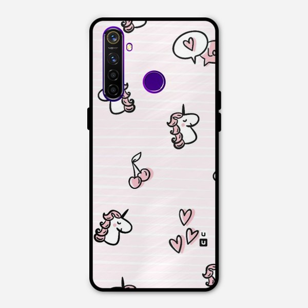 Strawberries And Unicorns Metal Back Case for Realme 5 Pro