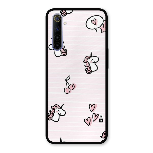 Strawberries And Unicorns Metal Back Case for Realme 6i