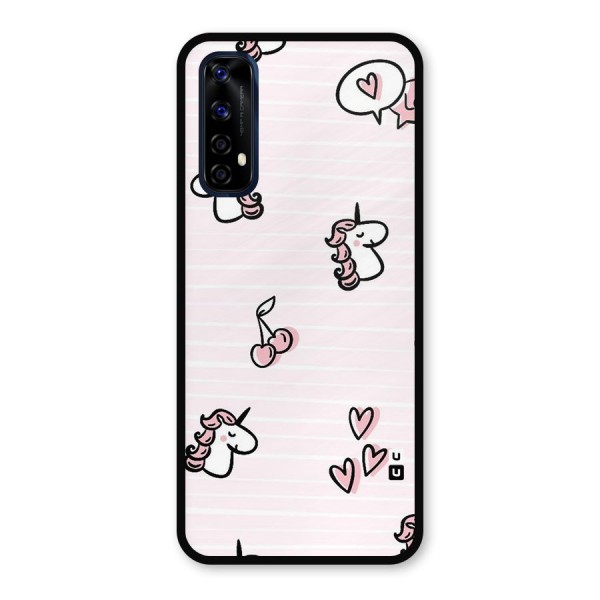 Strawberries And Unicorns Metal Back Case for Realme 7
