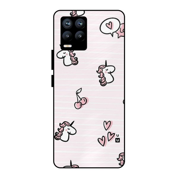 Strawberries And Unicorns Metal Back Case for Realme 8