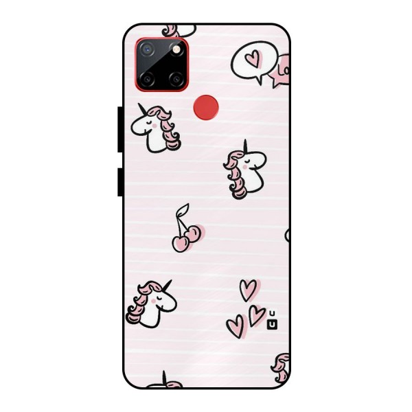 Strawberries And Unicorns Metal Back Case for Realme C12