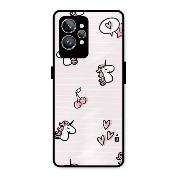 Strawberries And Unicorns Metal Back Case for Realme GT2 Pro