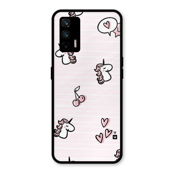 Strawberries And Unicorns Metal Back Case for Realme GT 5G