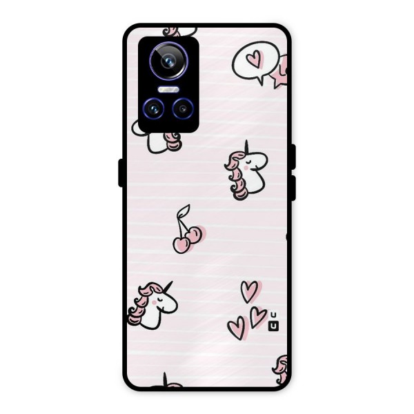 Strawberries And Unicorns Metal Back Case for Realme GT Neo 3