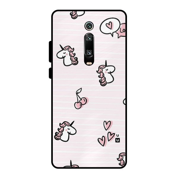 Strawberries And Unicorns Metal Back Case for Redmi K20