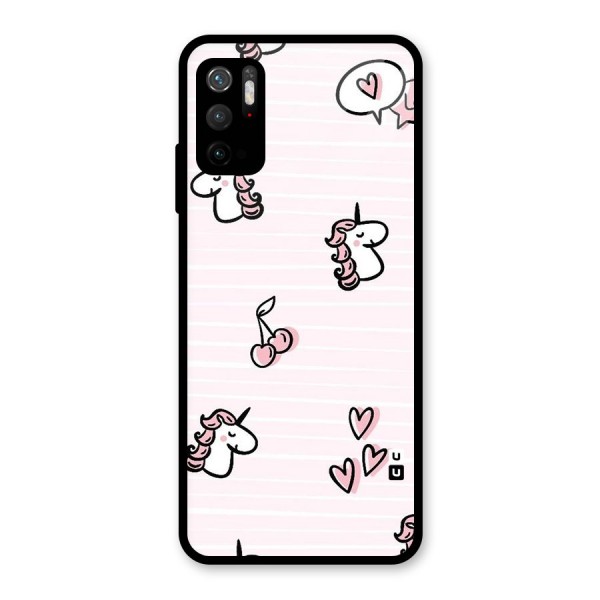 Strawberries And Unicorns Metal Back Case for Redmi Note 10T 5G