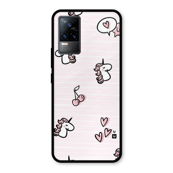 Strawberries And Unicorns Metal Back Case for Vivo Y73