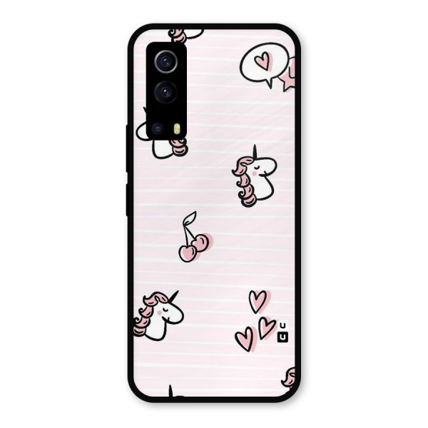 Strawberries And Unicorns Metal Back Case for iQOO Z3