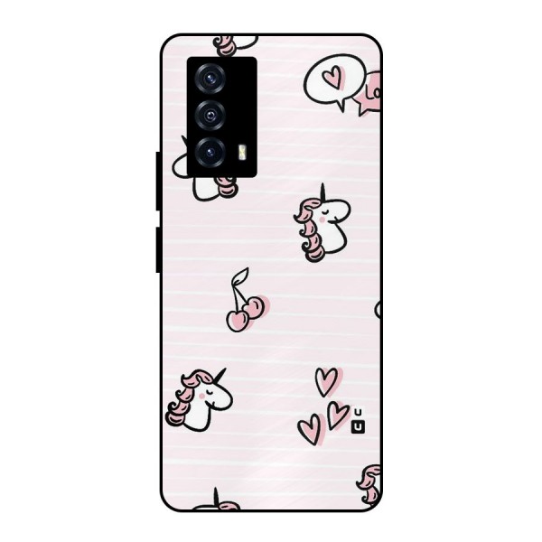 Strawberries And Unicorns Metal Back Case for iQOO Z5