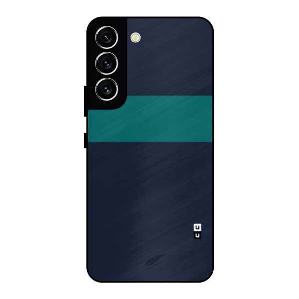 Stripe Block Metal Back Case for Galaxy S22 5G