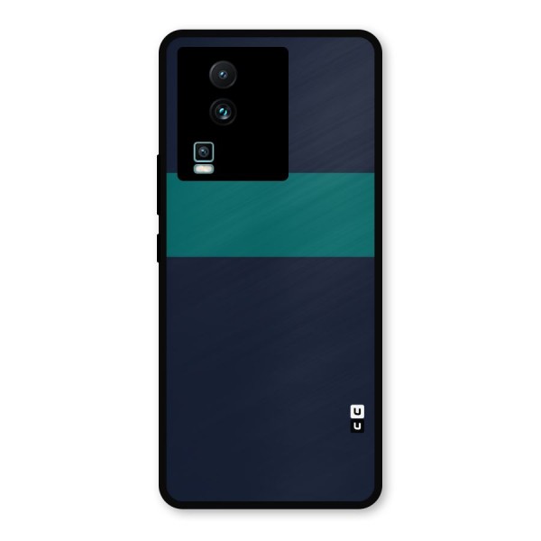 Stripe Block Metal Back Case for iQOO Neo 7 Pro