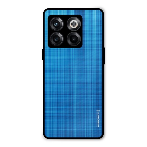 Stripe Blue Abstract Metal Back Case for OnePlus 10T