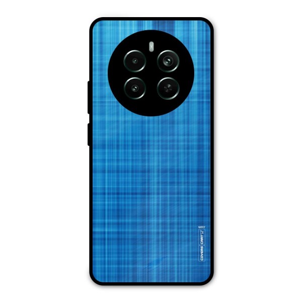 Stripe Blue Abstract Metal Back Case for Realme 12 Pro Plus