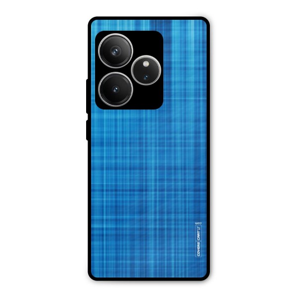 Stripe Blue Abstract Metal Back Case for Realme GT 6