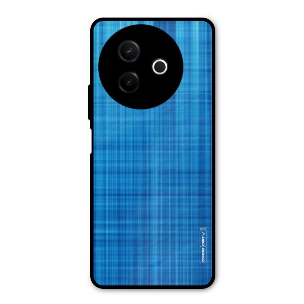Stripe Blue Abstract Metal Back Case for Vivo Y39