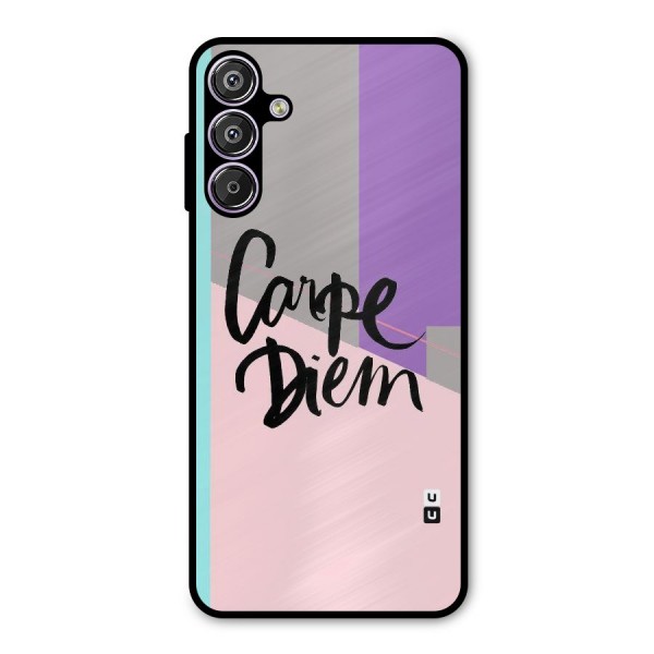 Stripes Black Diem Metal Back Case for Galaxy F15