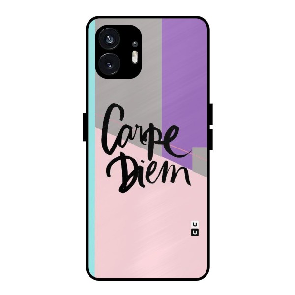 Stripes Black Diem Metal Back Case for Nothing Phone 2