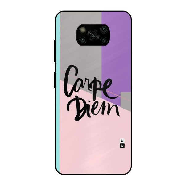 Stripes Black Diem Metal Back Case for Poco X3