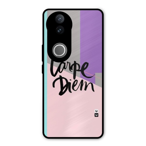 Stripes Black Diem Metal Back Case for Vivo V50e