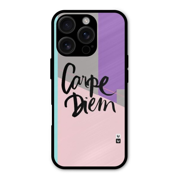 Stripes Black Diem Metal Back Case for iPhone 16 Pro