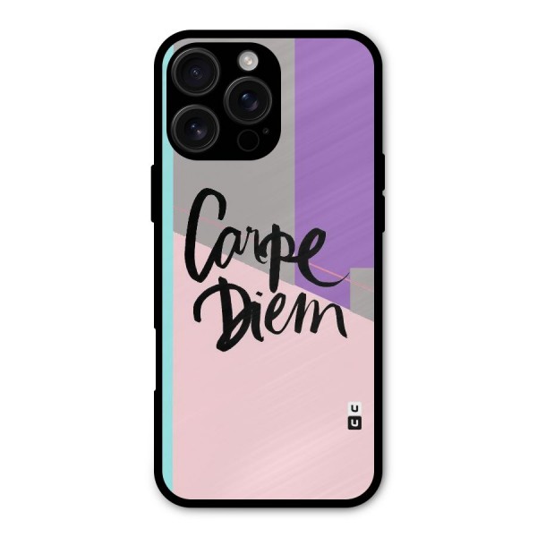 Stripes Black Diem Metal Back Case for iPhone 16 Pro Max