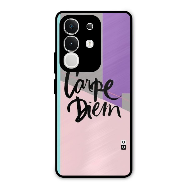 Stripes Black Diem Metal Back Case for iQOO Z10x